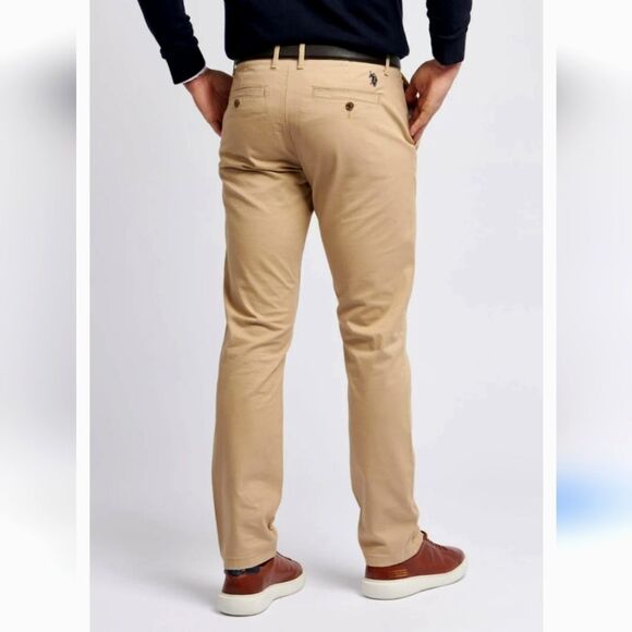 Men's U.S. polo assn khaki slacks stretchy size 31x32 - Picture 1 of 8